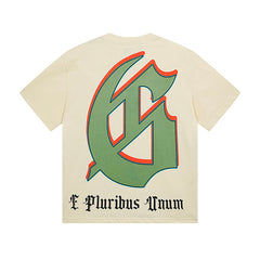 Beige Street Vintage Washed T-Shirt (Crafted Print) 3111