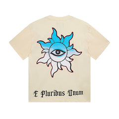 Beige Street Vintage Washed T-Shirt (Crafted Print) 3113