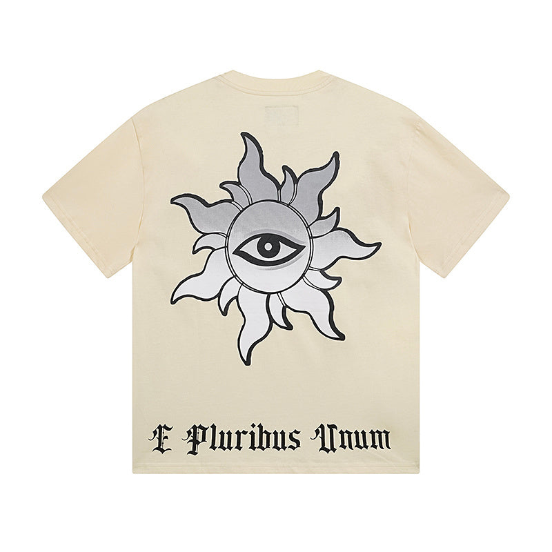 Beige Street Vintage Washed T-Shirt (Crafted Print) 3116