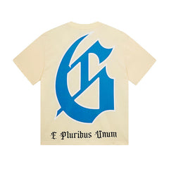 Beige Street Vintage Washed T-Shirt (Crafted Print) 3123