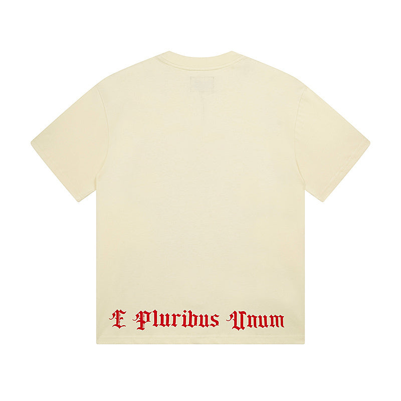 Beige Street Vintage Washed T-Shirt (Crafted Print) 3127