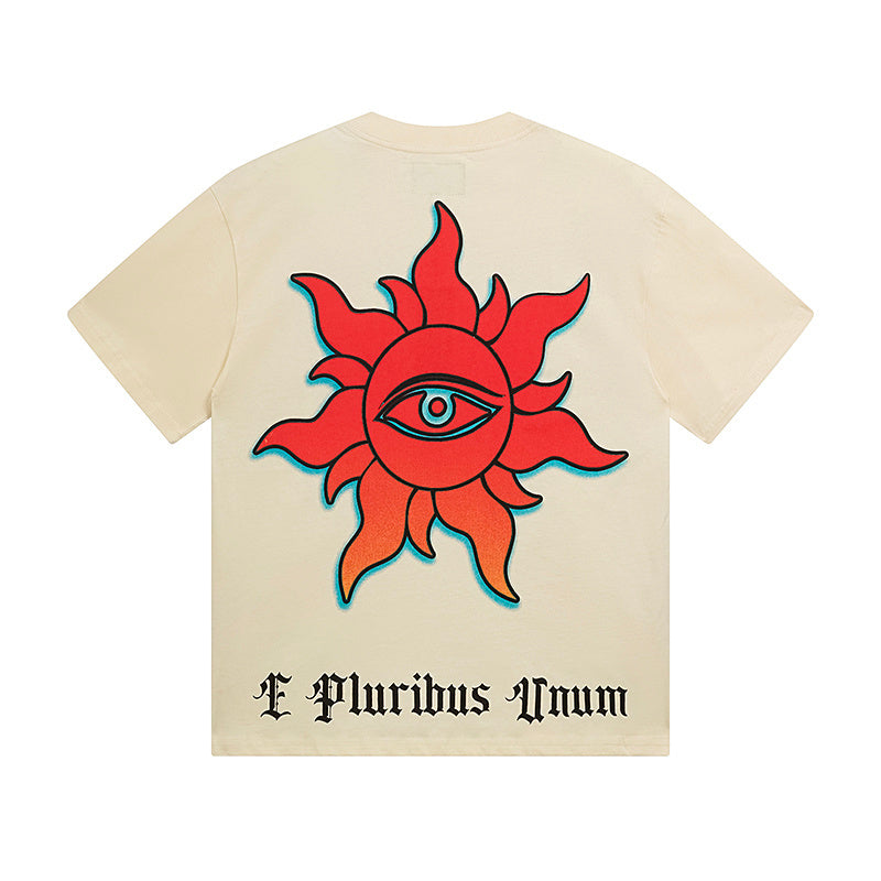 Beige Street Vintage Washed T-Shirt (Crafted Print) 3137