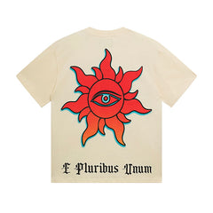 Beige Street Vintage Washed T-Shirt (Crafted Print) 3137