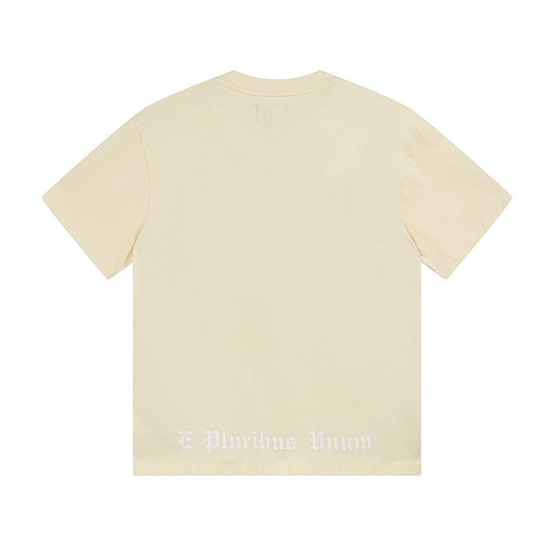 Beige Street Vintage Washed T-Shirt (Crafted Print) 3163