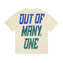 Beige Street Vintage Washed T-Shirt (Crafted Print) 3168