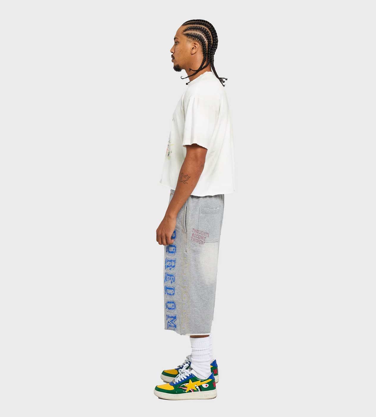 Boredom Kills Collegiate Sweatshorts Grey