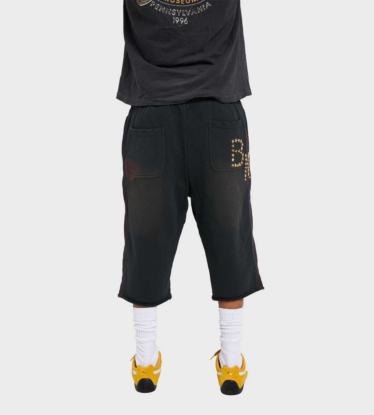 Boredom Kills Collegiate Sweatshorts Vintage Black