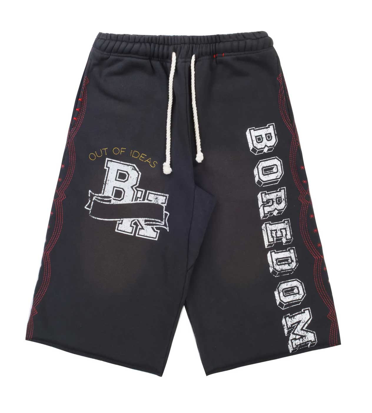 Boredom Kills Collegiate Sweatshorts Vintage Black
