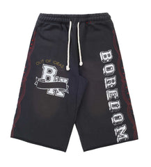 Boredom Kills Collegiate Sweatshorts Vintage Black