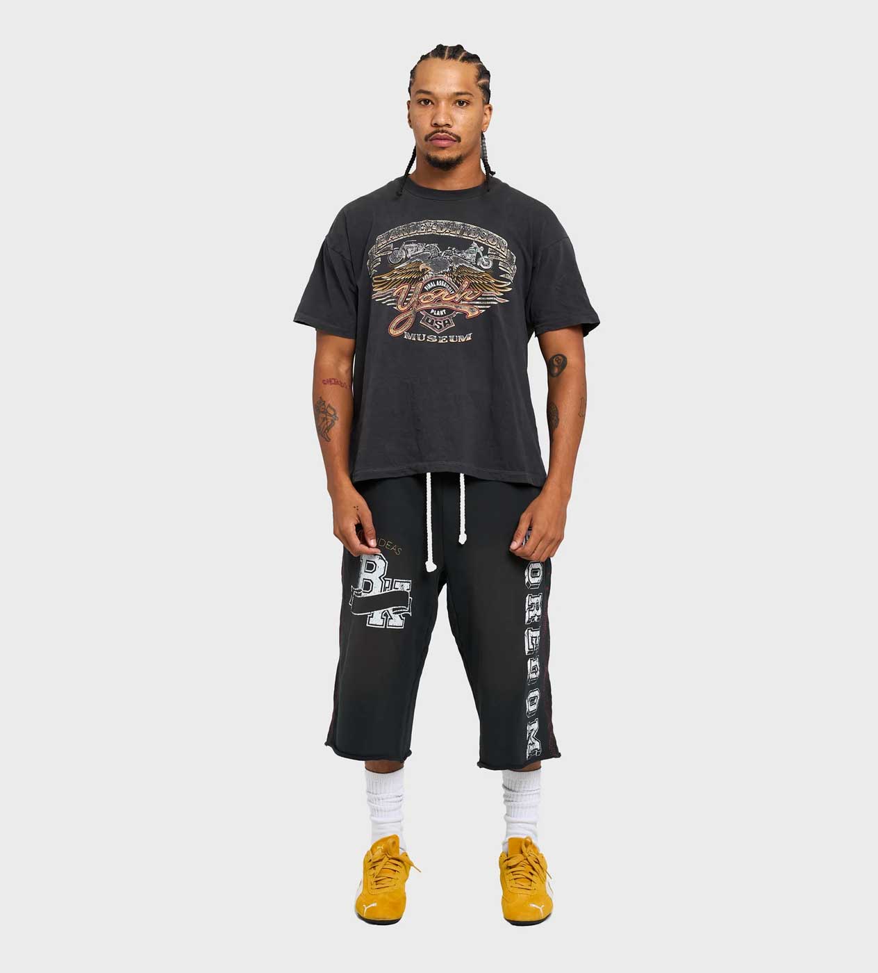 Boredom Kills Collegiate Sweatshorts Vintage Black