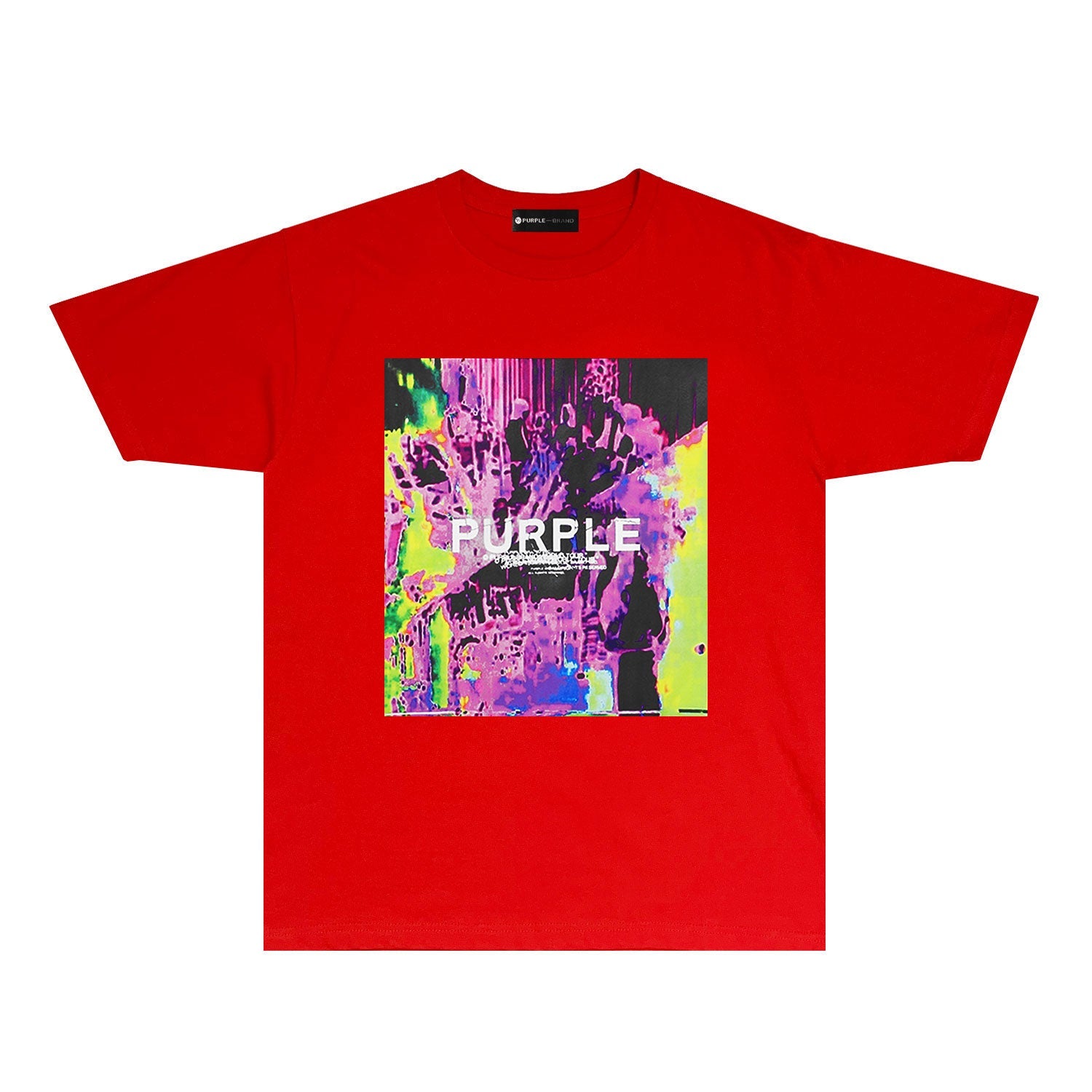 Purple Iridescent Graphic T Shirt Short Sleeve Streetwear Tee PUR007