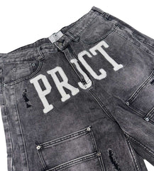 Project Capri Triple Pocket Jorts Black