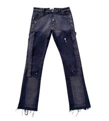 Triple Sevens Flared Denim Navy